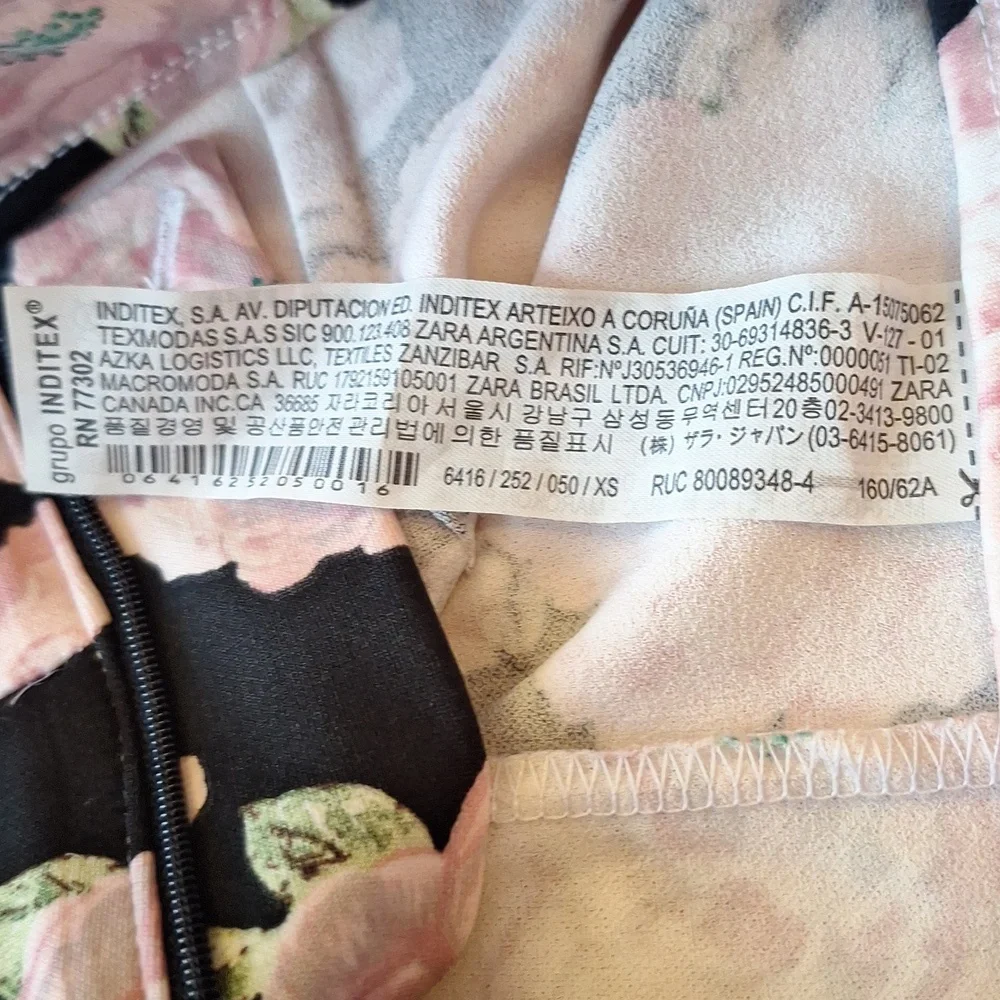 Zara Foral Pants Size XS - Picture 7 of 9